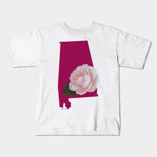 Alabama Camellia Kids T-Shirt